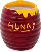 Steel Mill & Co Ceramic Honey Pot Vase, 4.5" x 4.5", Beehive Flower Vase & Desk Organizer, Ridged Pot with Honey Drip Detail, Rustic Cottagecore Home Decor