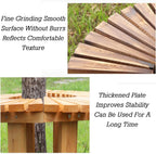 Tree Bench Wrap Around Park Seating Slatted Seat,Tree Bench Wrap Around,for Garden,Lawn,Patio & Backyard(Color1)
