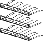 3 Pcs Boot Rack, Wall Mounted Boot Organizer for Closet, Iron Boots Hangers with Adhesive Hooks, Expansion Screws, Space-Saving Shoe Organizer for Entryway, Garage, Indoor Outdoor
