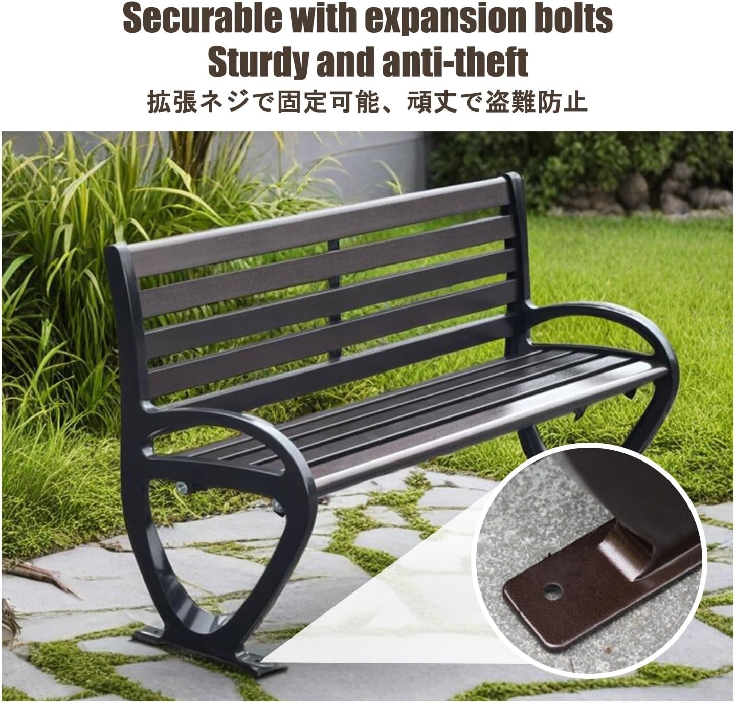 Patio Benches for Outdoors, Front Porch Benches Outdoor, Easy to Assemble, Suitable for Decorating Outdoor Paths, Courtyards, Lawns, Entrances, and Patios.(Yellow,120 * 33 * 77CM)
