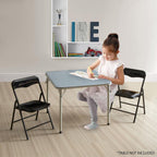 Heritage Kids Padded Folding Chair for Kids, Set of 2, Black, Ages 3+