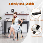 CLATINA Set of 5 Pack Stackable Waiting Room Chairs Fabric Black Reception Chair Metal with Thickened Seat Back Cushion for Waiting Conference Room Guest Stool (5 Pack)