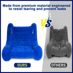 Sensory Rocker Chair for Kids, Inflatable Chair for Kids – Full-Surface Velvet Flocking, 42” x 42” x 46”, Ultra-Durable, Sensory Chair for Autistic ADHD Child Includes Electric Air Pump