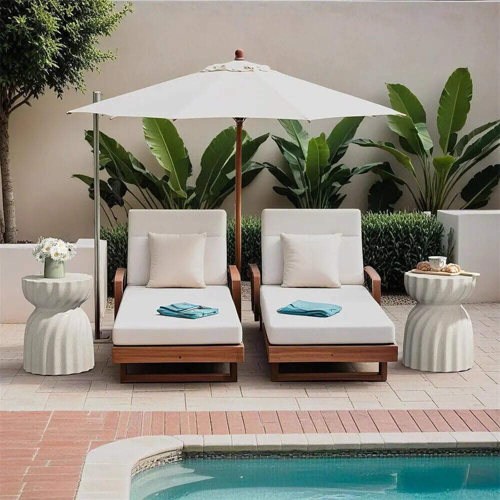 13.78x13.78x19.09 inch Contemporary Lightweight Concrete Accent Side Table Patio Hourglass Side End Table Coffee Table Accent Table Garden Stool for Living Room Office