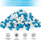 55LBS Shredded Memory Foam Filling Bean Bag Filler, Added Gel Particles Comfortable and Soft,Very Suitable for Filling Bean Bags, Pillows,Dog beds, Couch Cushion