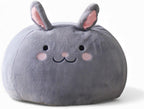 Furry Bean Bag Cover, Faux Fur Bean Bag Chair Cover for Kids, Teens and Adults 32x32x18in (Fluffy Bunny)