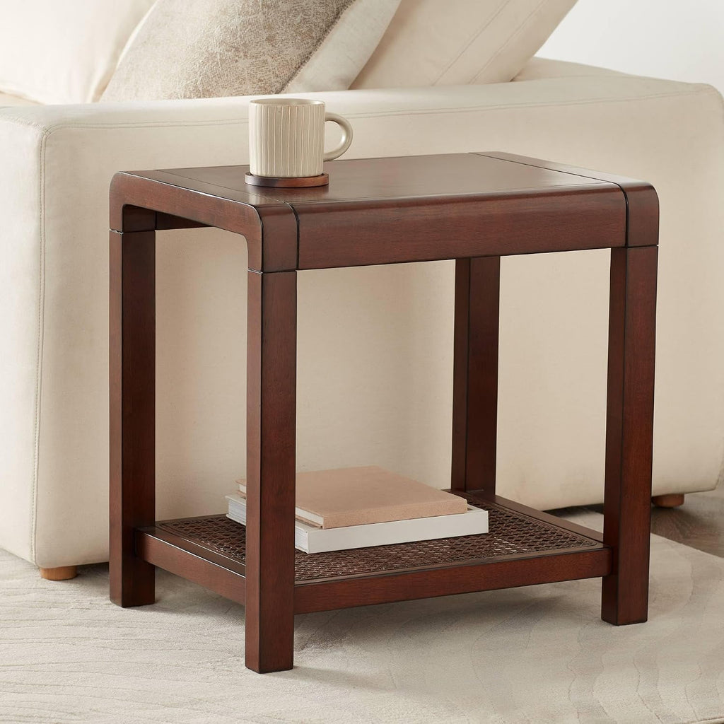 55 Downing Street Powell 22" Wide Brown Wood Side Table