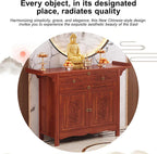 Free Standing Altar Table, Multifunction Meditation Altar Table with Drawer and Shelf, for Home Shrines Ancestral Halls Temples(68 * 48.8 * 108cm/26.8 * 19.2 * 42.5in)