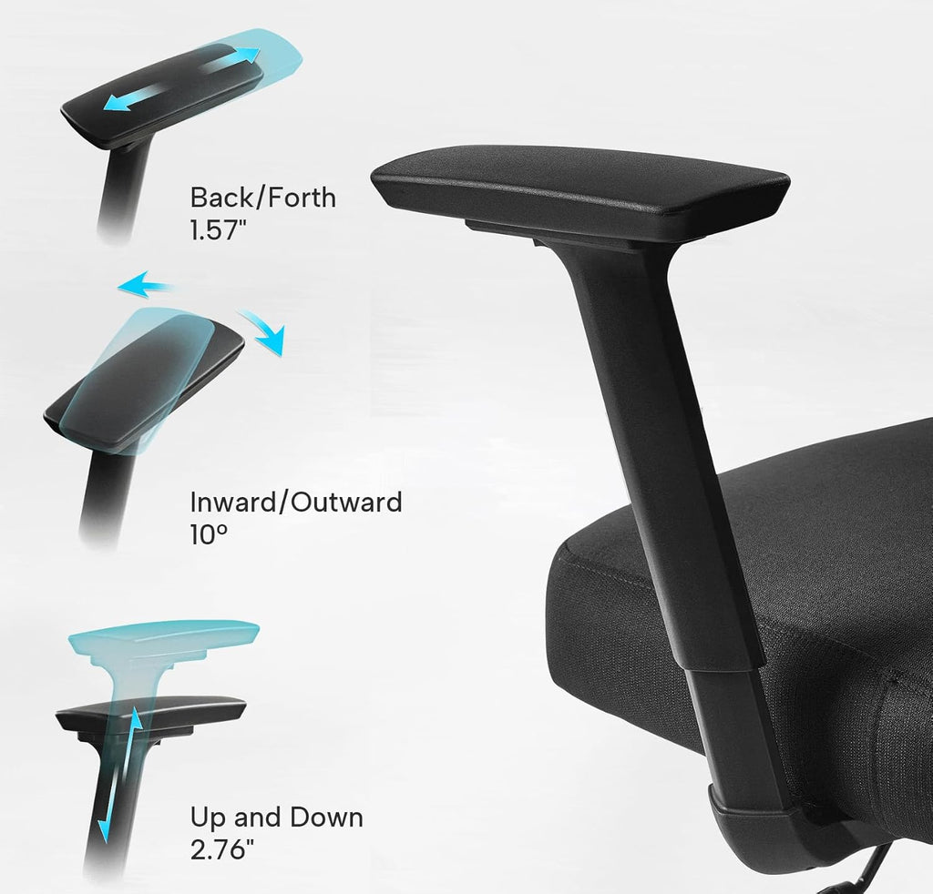 EUREKA ERGONOMIC Axion Gaming Chair, Gamer Chair with Adjustable Lumbar Support, Ergonomic Mesh Gaming Chair with Breathable Backrest, Comfortable High Back Game Chair for Adults, Black & Grey