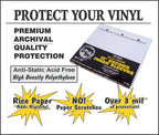 (100) 12 Inch Record Inner Sleeves - 3-Layers of Archival Quality, Anti-Static HDPE with Rice Paper Enclosed Insert for Extra Rigidity #12IM