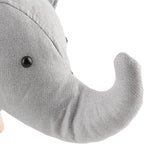 Animal Footstools, Cartoon Animal Shape Footstools, Cute Elephant Shaped Stool Ottomans, Mini Ottoman Furniture for Nursery, Bedroom, Playroom, and Living Room Decor, Multipurpose Small(Grey White)