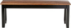 Boraam Bloomington Bench, Black/Cherry
