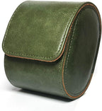 Longjet Watch Roll Travel Case for Men Portable Watches Storage Organizer Box with Removable Velvet Pillow Holder (1 Slot Olive Green)