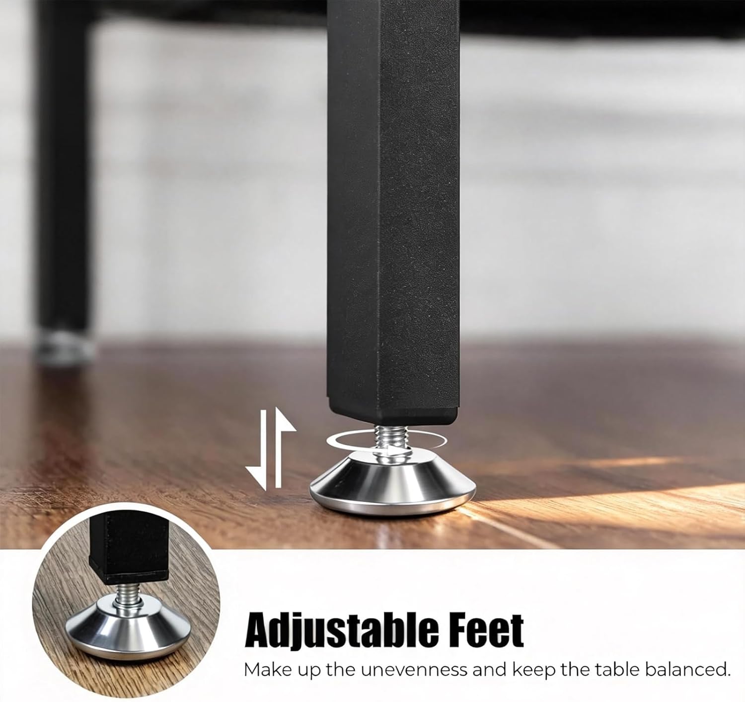 TooCust Square End Table with Storage Shelf, 16" D X 16" W X 24" H, 3-Tier End Table Living Room, Black Metal End Tables, X-Shaped Night Stand for Bedroom, Farmhouse Wood End Tables Black