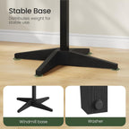 CHOEZON 21.6" Round Bar Table, Pub Table with Windmill-Inspired Base, Cocktail Table, for Bar, Pub, Cafe, Dining Room, Rustic Brown and Black TBT04BF