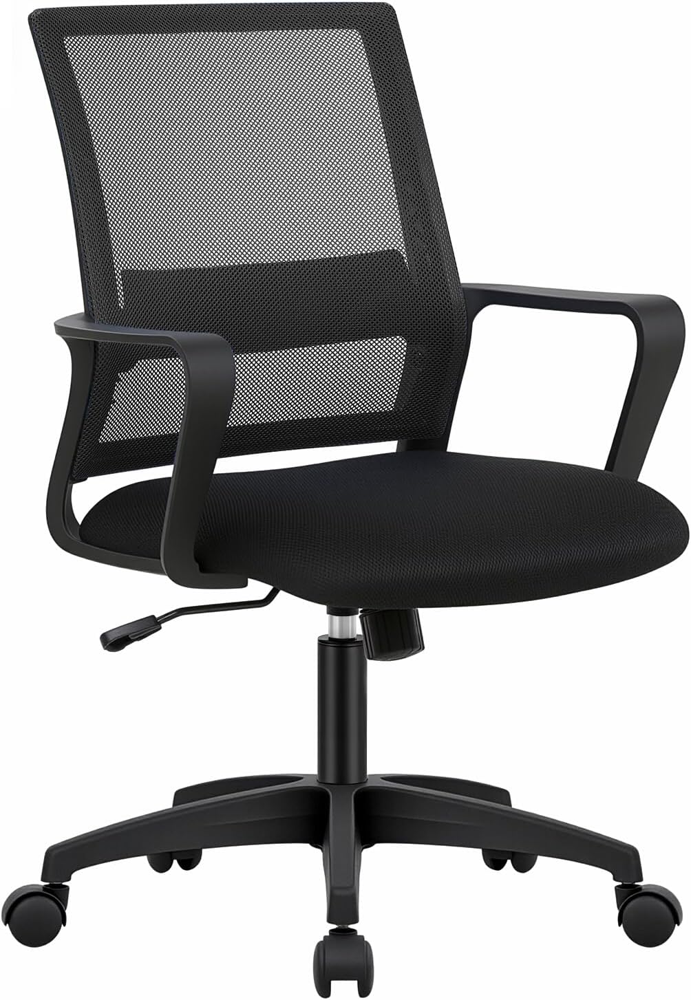 PayLessHere Gaming Chair Ergonomic Computer Chair Office Chair Video Game Chairs with Lumbar Support Desk Chair Armrest Mid Black Cushion Swivel Rolling Chair with Wheels for Home Office(Black)
