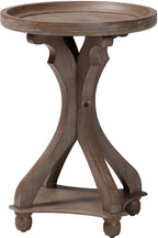 Baxton Studio Westlyn French Country Antique Brown Wood End Table