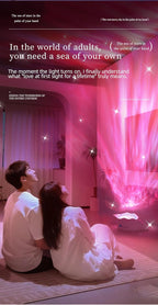 Conch Ocean Wave Light Projector, 14 Colors Changing Dynamic Ripple Light Dimmable Mood Lighting with Memory Function, 5 White Noise, Decor Lamp for Bedroom Bathroom Playroom Cool Gifts