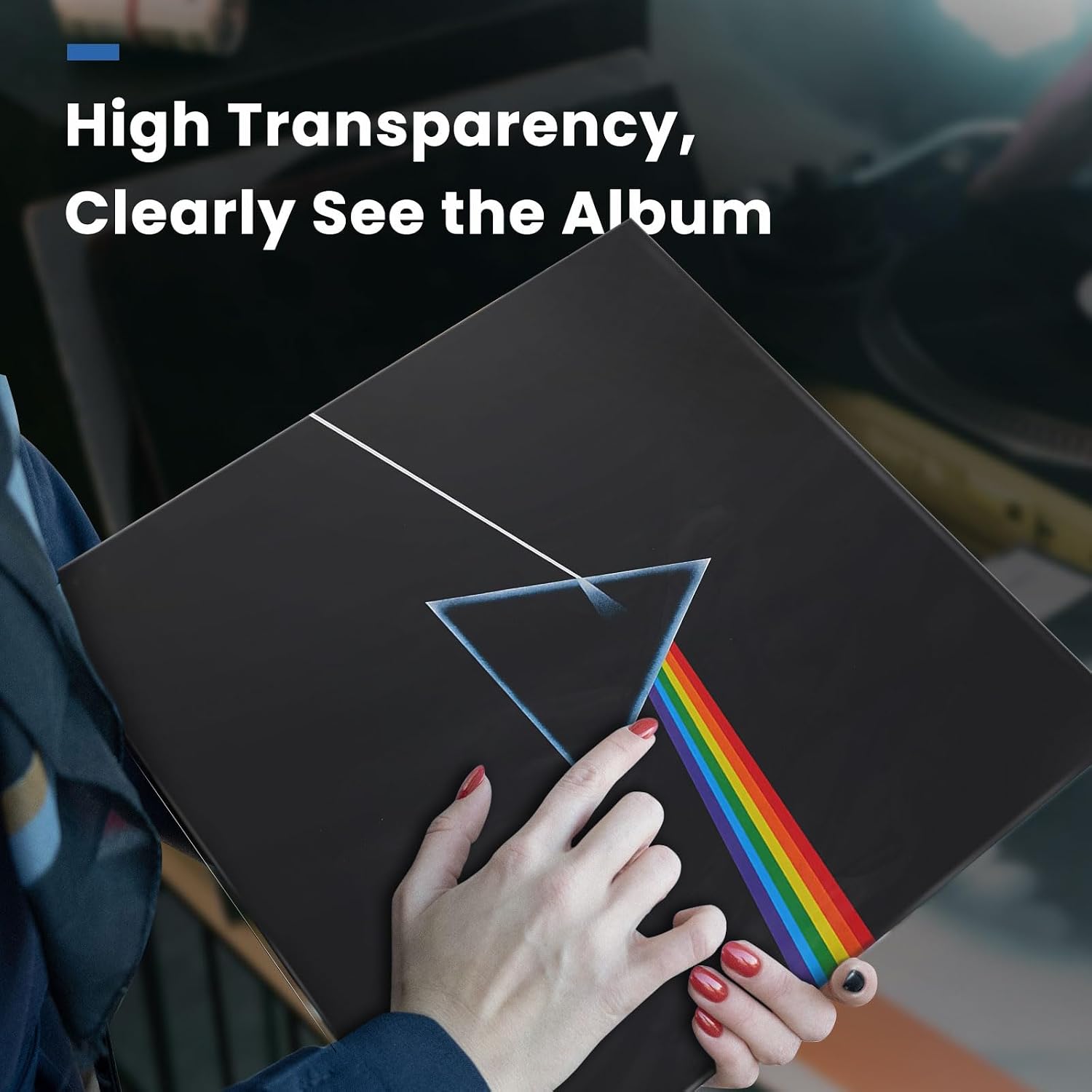 Vinyl Album Covers: 12" LP Vinyl Record Protective Sleeves | Crystal Clear & Durable 3 Mil Thick Record Outer Sleeves, 25 Pcs