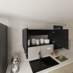 Wall Cabinet with 2 Doors, Pantry Locker Sideboard Cupboard for Kitchen Hallway,for Kitchen Home