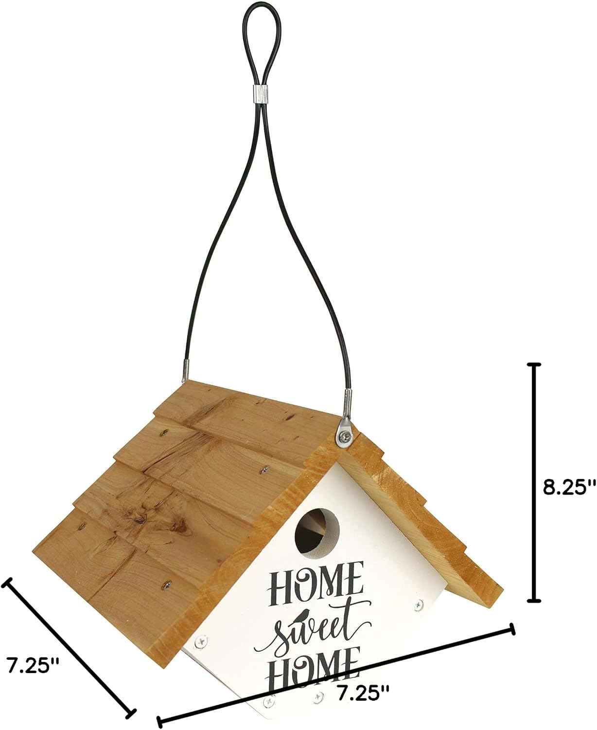 Wild Wings WWLH2-DECO Farmhouse Wren House, White