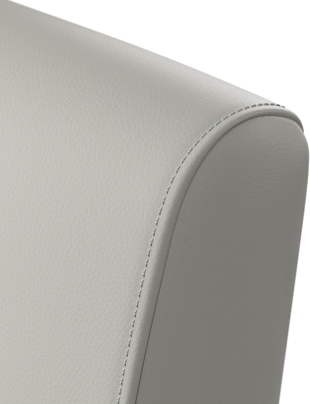 Bush Business Furniture Arrive Waiting Room Loveseat with Arms in Light Gray Vinyl, Reception Area Seating for Office and Lobby
