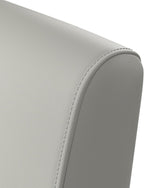 Bush Business Furniture Arrive Waiting Room Loveseat with Arms in Light Gray Vinyl, Reception Area Seating for Office and Lobby