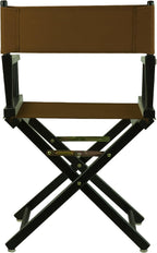 Casual Home 200-02/021-45 Director Chair 18" - Classic Height BlackFrame/Brown Canvas