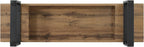 59" Dining Bench, Farmhouse Indoor Kitchen Table Benches, Industrial Shoe Bench, Entryway Benches, Natural Wood Wash