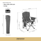 Folding Hammock Chair, Heavy Duty Camping Seat | Removable Footrest, Padded Comfort, and 300lb Capacity, Beach, Tailgating, Fishing, Patio, Hunting, Backyard, Picnic, Lawn