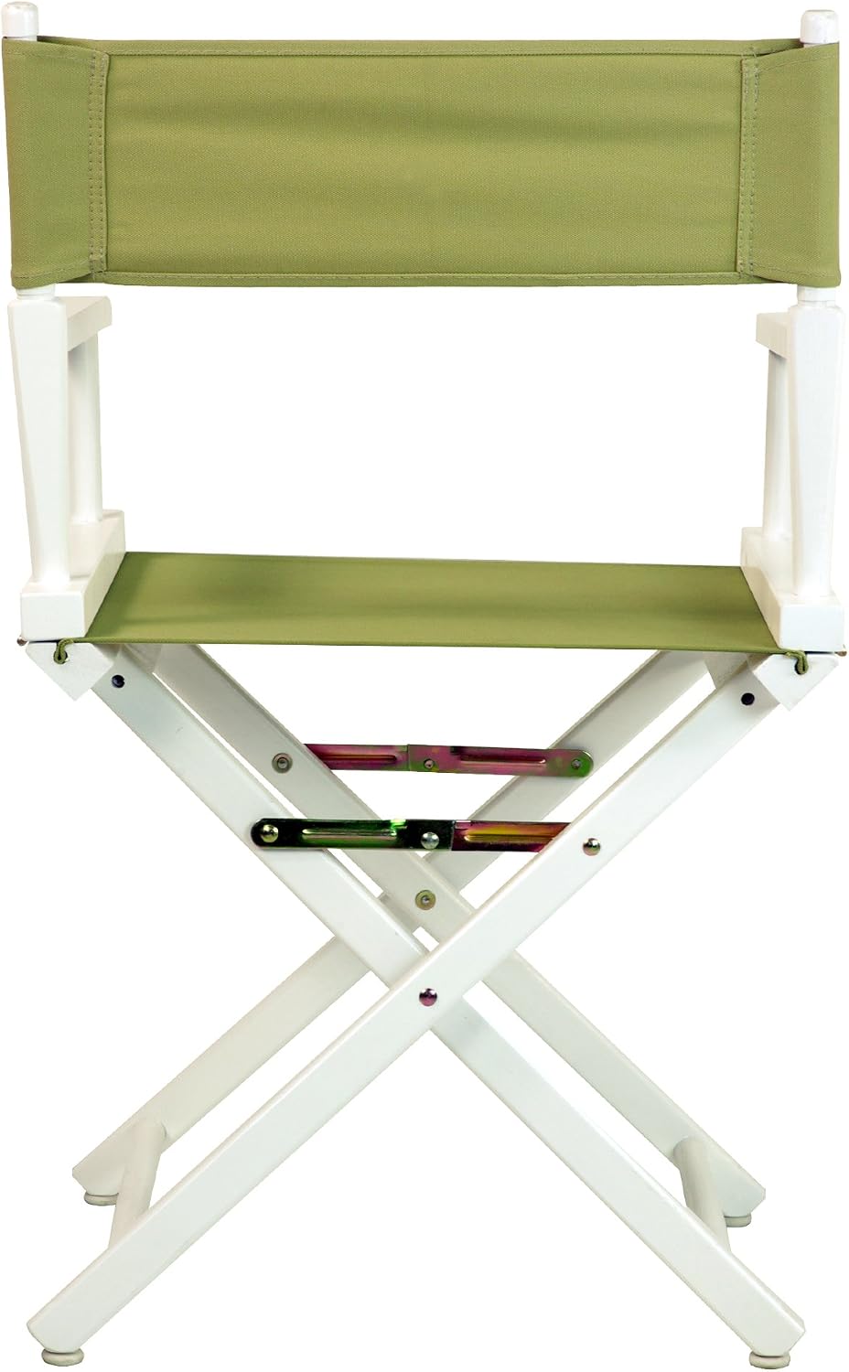 Casual Home 18" Director's Chair White Frame with Olive Canvas