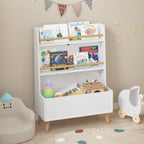 Bookshelf, Book and Magazine Rack, Book Organizer, Toy Storage Cabinet Organizer, White