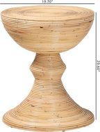 Bali & pari Brookwood Natural Rattan End Table