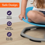 Special Supplies Spinning Chair for Kids- Versatile Kids Sit and Spin Sensory Chair for Training Body Coordination - Sensory Swivel Chair for Playroom, Bedroom, or Nursery (Blue)