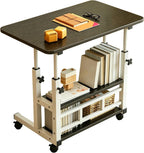 Adjustable Height Multi-Functional Garden Workbench, Heavy Duty Carbon Steel, 3-Tier Storage, 4 Lockable Casters, Mobile for Home, Office, Dorm & Garden