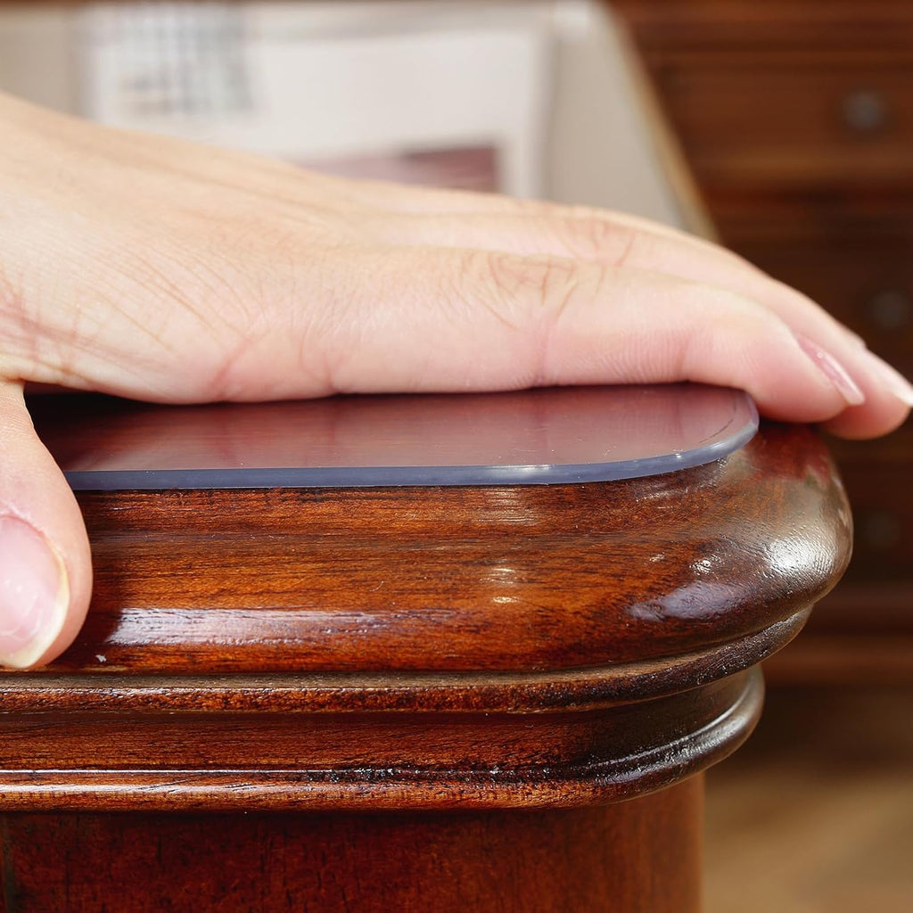 OstepDecor 24 x 48 Inch Clear Table Cover Protector, 2mm Thick Clear Plastic Table Cover, Waterproof Dining Table Protector, PVC Vinyl Desk Mat Pad for Coffee, Dining, Dresser & Nightstand Tops