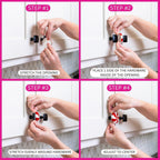 Knobēz: Decorative Knob Covers - Snowman - 8pk - Stretch Over Hardware Decorations, Holiday-Winter-Christmas, Kitchen-Bathroom-Dressers-Home