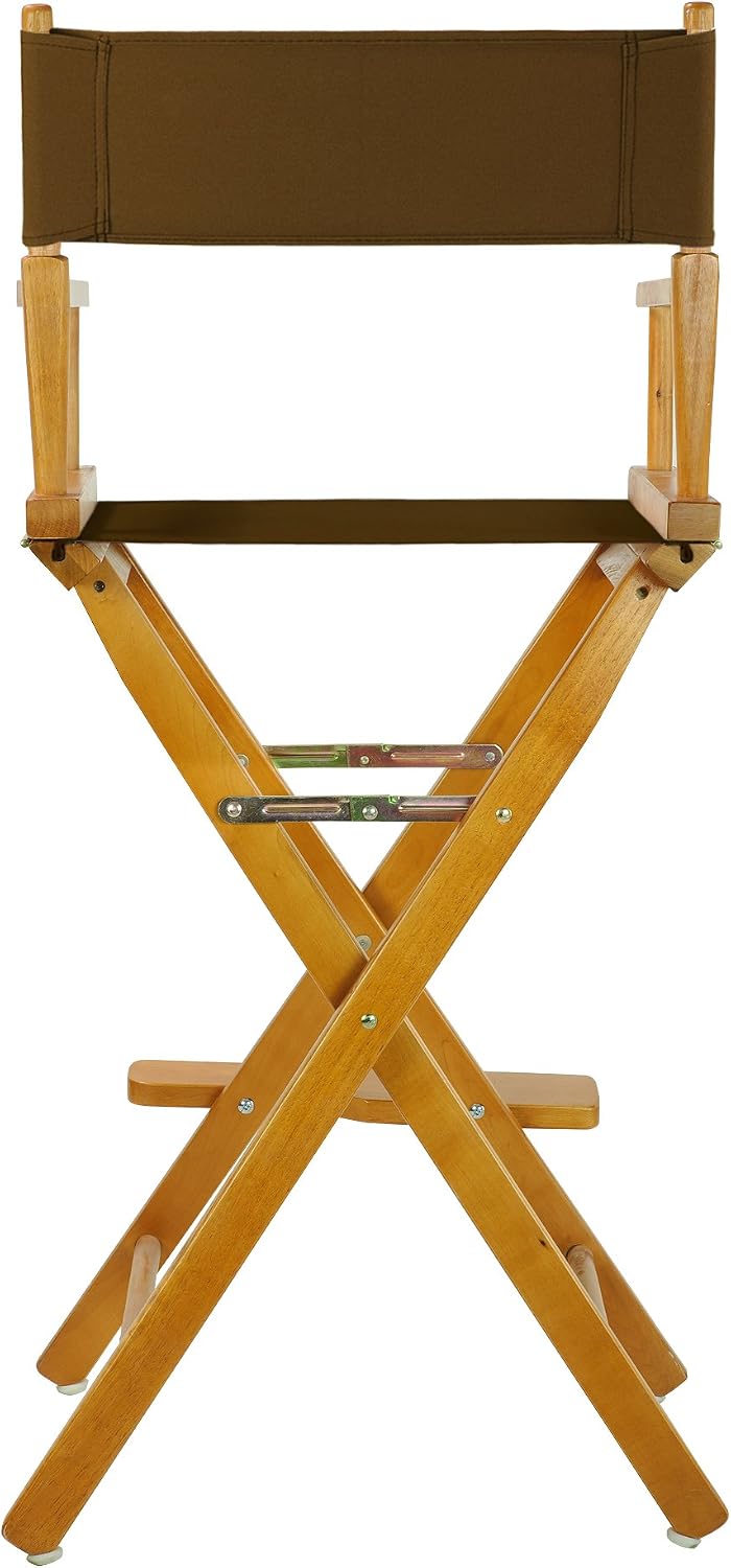Casual Home 230-05/021-45 Director Chair 30" - Bar Height Honey OakFrame/Brown Canvas