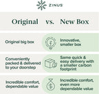 Zinus 10 Inch Green Tea Cooling Memory Foam Mattress [New Version], Queen, Fiberglass Free, Medium Firmness, Cooling Gel Foam, Certified Safe Foams & Fabric, Mattress in A Box