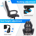 PayLessHere Gaming Chair Ergonomic Office Chair Computer Chair with Lumbar Support Ergonomic Pu Leather Adjustable Height Executive Chair for Women Men and Adults (Massage, Camo)