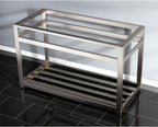 Kingston Brass VSP4922A8 Fauceture 49-Inch x 22-Inch Steel Console Sink Base, Brushed Nickel