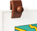 Tapestry Hangers, 4 Small Quilt Hangers for Wall Hangings, Blanket Hanger Clamps, Carpet Rug Display, Wooden Wall Clips for Hanging (Brown)
