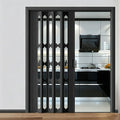 PVC Folding Accordion Door for Room Divider & Interior Spaces(WxH 20x80in/50.8x203in)