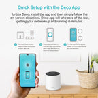 TP-Link Deco AX3000 WiFi 6 Mesh System Deco X55- Covers up to 2500 Sq.Ft., Replaces Wireless Router and Extender, 3 Gigabit Ports, Supports Ethernet Backhaul(1-Pack) (Renewed)
