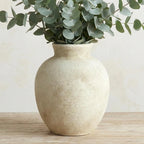 7.4 Inch Vintage Large Ceramic Flower Vase | for Living Room, Dining Room, Bathroom Indoor & Outdoor Home Decor