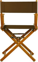 Casual Home 200-55/021-45 Director Chair 18" - Classic Height Honey OakFrame/Brown Canvas