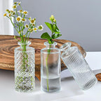 Glass Bud Vase Set of 32 pcs,Bud Vases in Bulk,Small Vases for Centerpieces, Mini Flower Vase Bulk for Rustic Wedding Home Table Decorations
