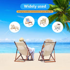 Deck Chair Sling Replacement, 45×16.9" Patio Sling Lounge Chairs Canvas, Folding Lounge Repair Cloth DIY Replacement Kits for Sunbathing Garden Courtyard Beach Relaxation (No Pillow)