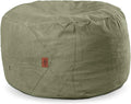 CordaRoy's Chenille Bean Bag Pouf Footstool, Moss