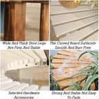 Tree Bench Wrap Around,Wooden Curved Weatherproof Outdoor Benches,for Garden,Lawn,Patio & Backyard(Color2)